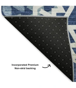 Addison Mayfield Blue AMF619 - 8ft. Round Rug