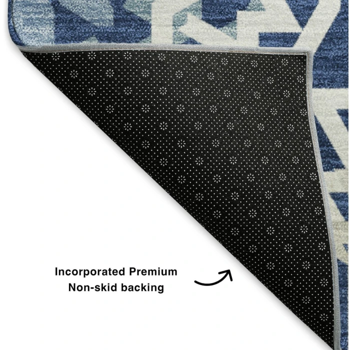 Addison Mayfield Blue AMF619 - 8ft. Round Rug