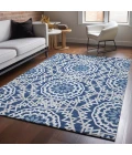 Addison Mayfield Blue AMF619 - 8ft. Round Rug