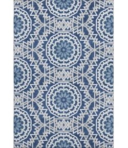 Addison Mayfield Blue AMF619 - 8ft. Round Rug