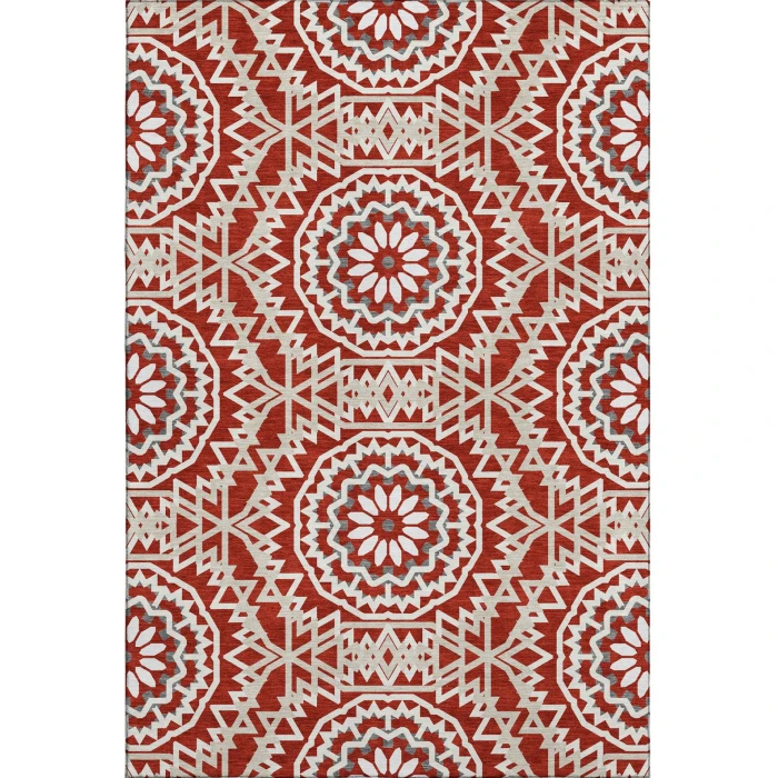 Addison Mayfield Red AMF619 5ft. x 7ft. 6in. Rect. Rug