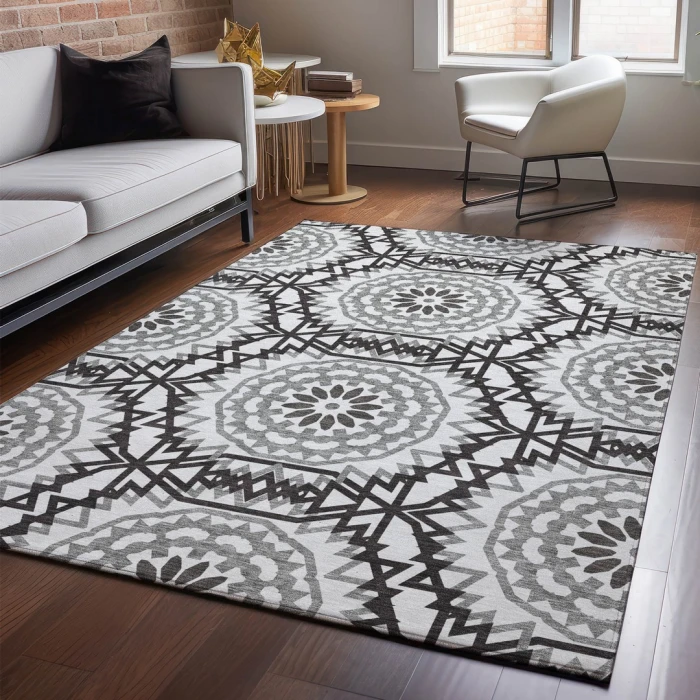 Addison Mayfield Ivory AMF619 - 8ft. Round Rug