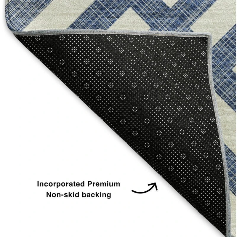 Addison Mayfield Blue AMF620 - 8ft. Round Rug