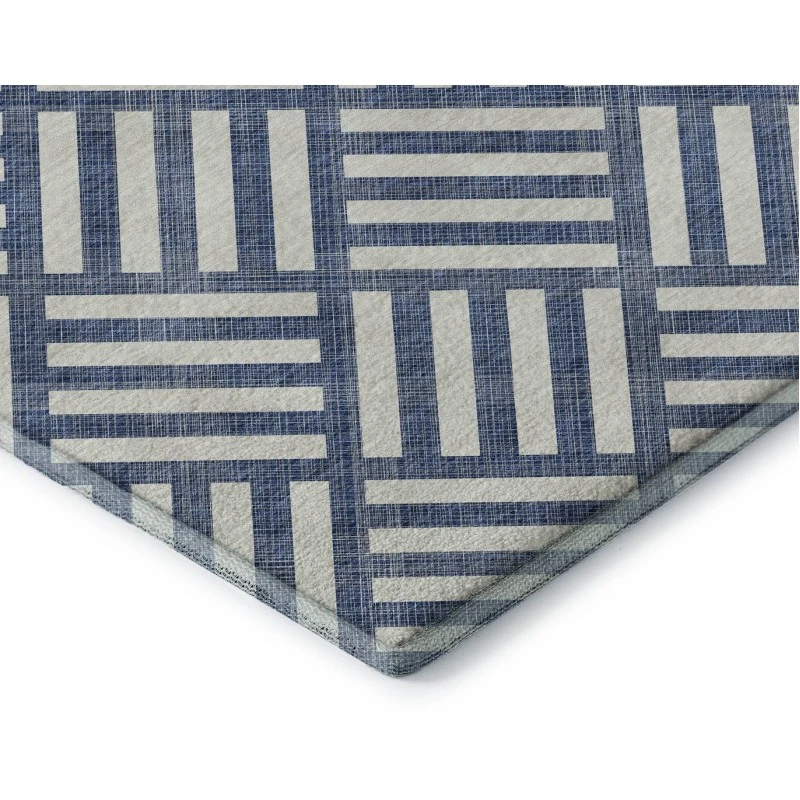 Addison Mayfield Blue AMF620 - 8ft. Round Rug
