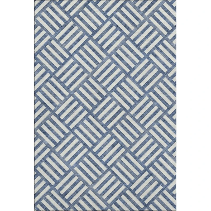 Addison Mayfield Blue AMF620 - 8ft. Round Rug
