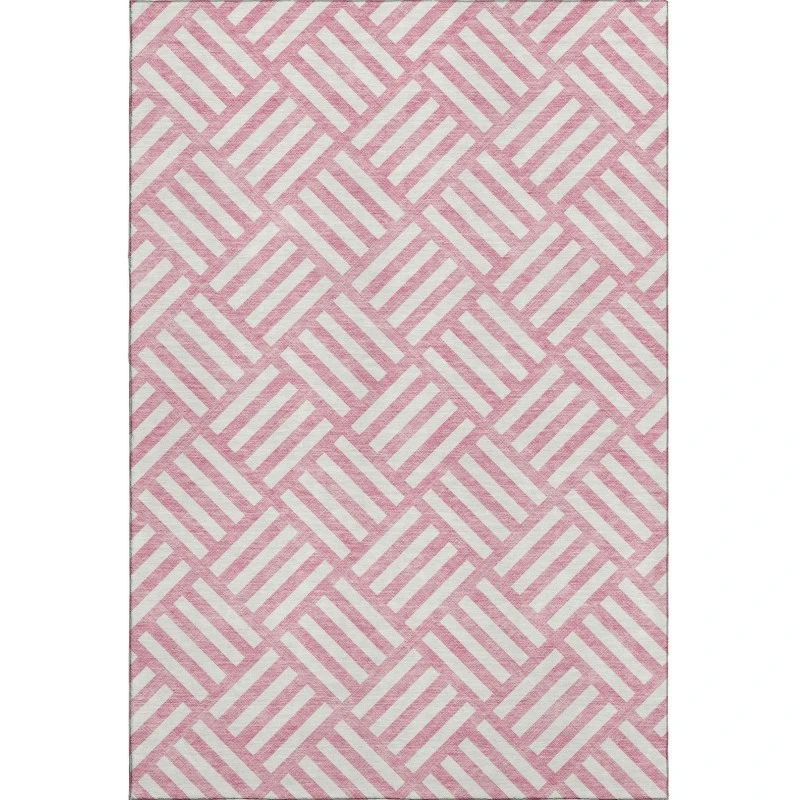 Addison Mayfield Pink AMF620 - 8ft. Round Rug