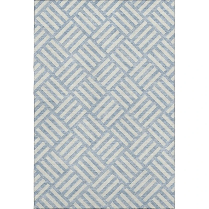 Addison Mayfield Blue AMF620 - 8ft. Round Rug