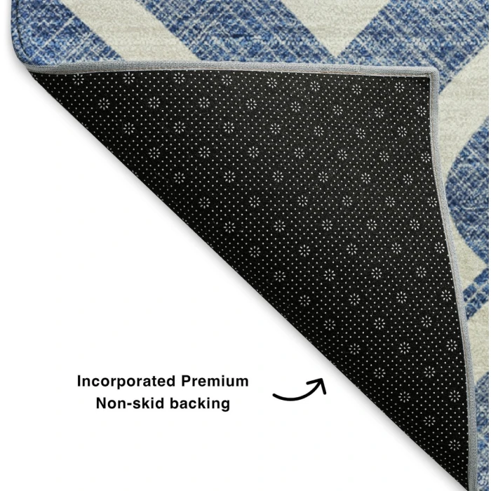 Addison Mayfield Blue AMF621 - 8ft. Round Rug