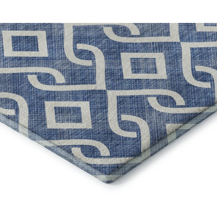 Addison Mayfield Blue AMF621 - 8ft. Round Rug