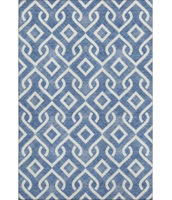 Addison Mayfield Blue AMF621 - 8ft. Round Rug