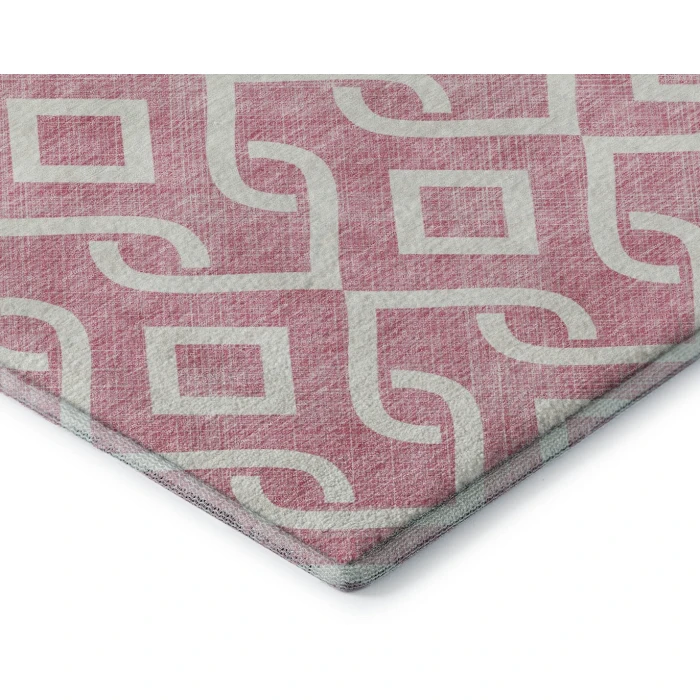 Addison Mayfield Pink AMF621 - 8ft. Round Rug