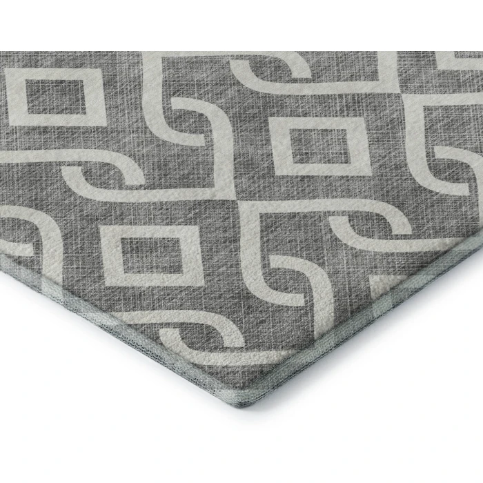 Addison Mayfield Gray AMF621 - 8ft. Round Rug