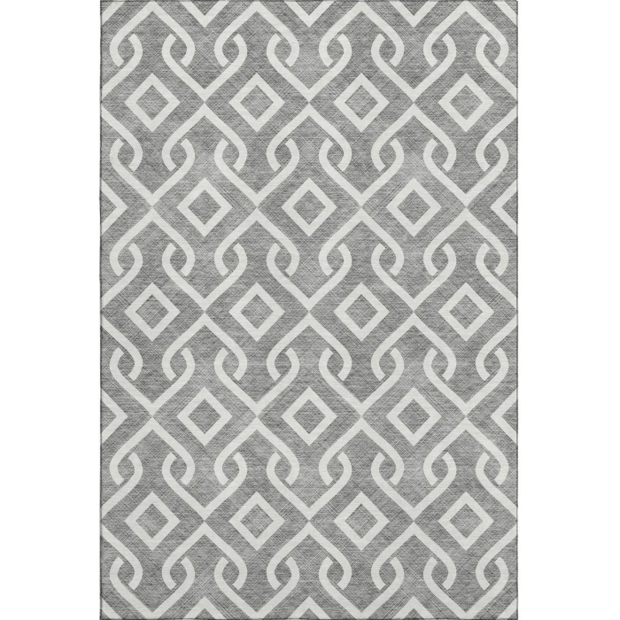 Addison Mayfield Gray AMF621 - 8ft. Round Rug