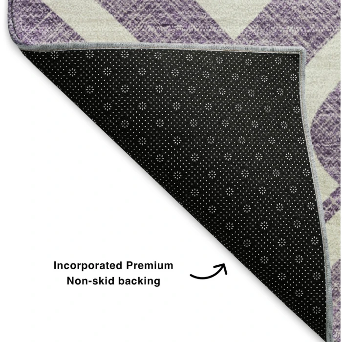 Addison Mayfield Purple AMF621 - 8ft. Round Rug