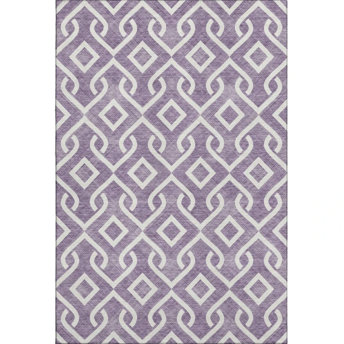 Addison Mayfield Purple AMF621 - 8ft. Round Rug