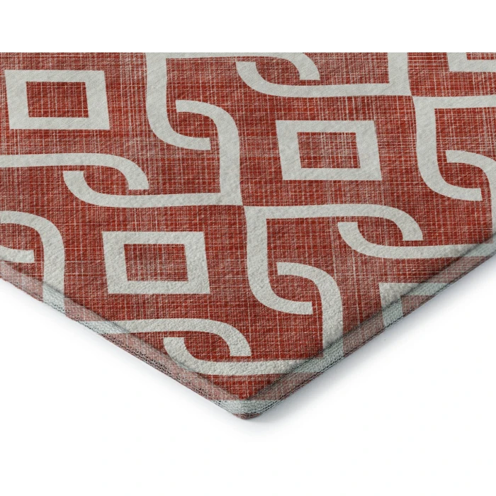Addison Mayfield Red AMF621 - 8ft. Round Rug