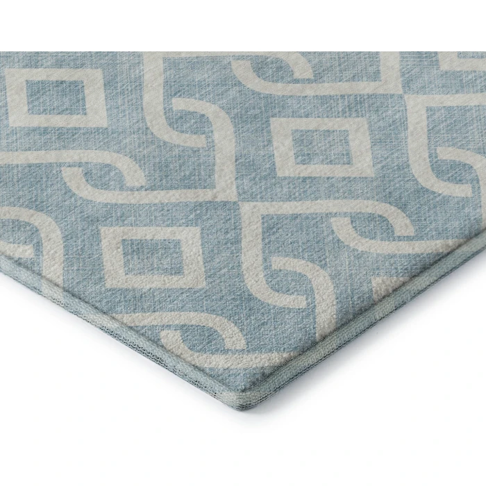 Addison Mayfield Blue AMF621 - 8ft. Round Rug