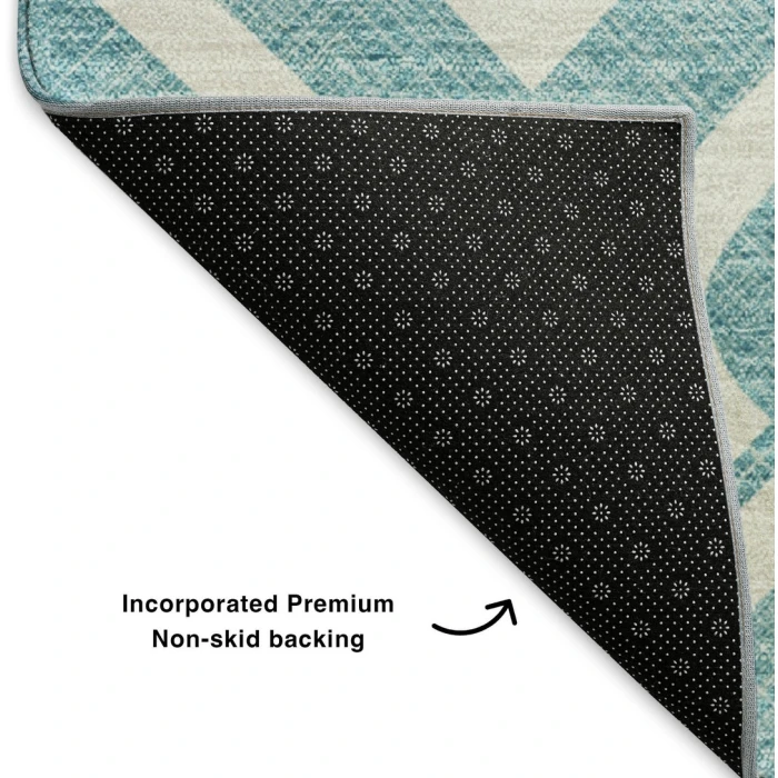 Addison Mayfield Teal AMF621 2ft. 3in. x 7ft. 6in. Rect. Rug