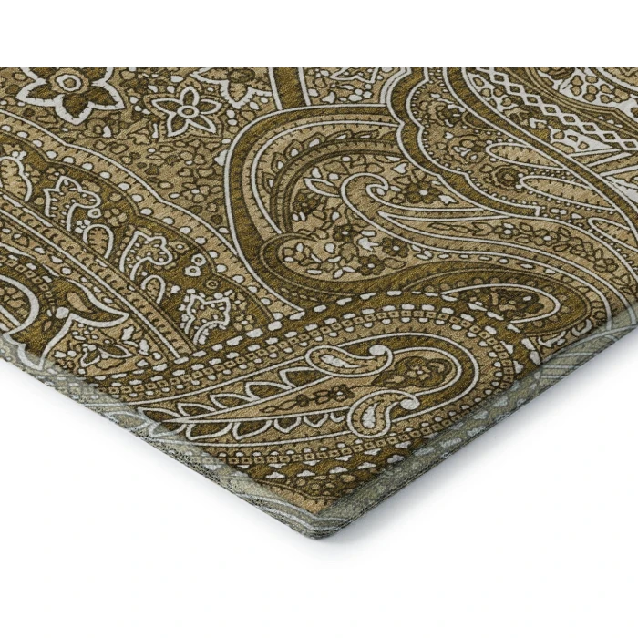 Addison Mayfield Brown AMF623 - 8ft. Round Rug