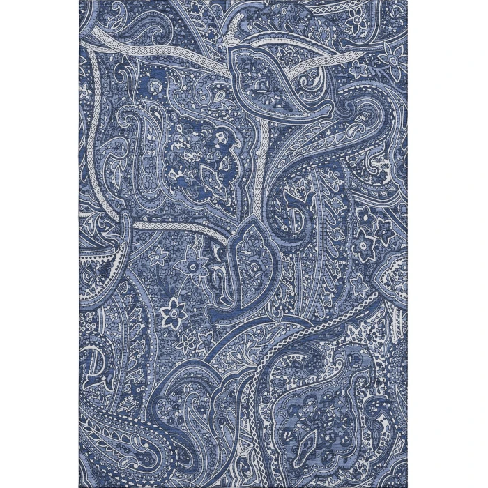 Addison Mayfield Blue AMF623 - 8ft. Round Rug