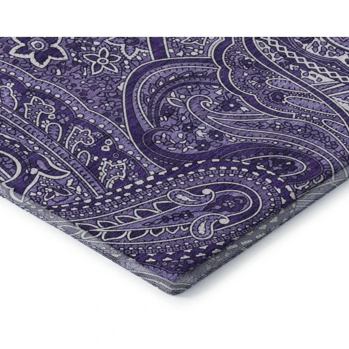 Addison Mayfield Purple AMF623 - 8ft. Round Rug