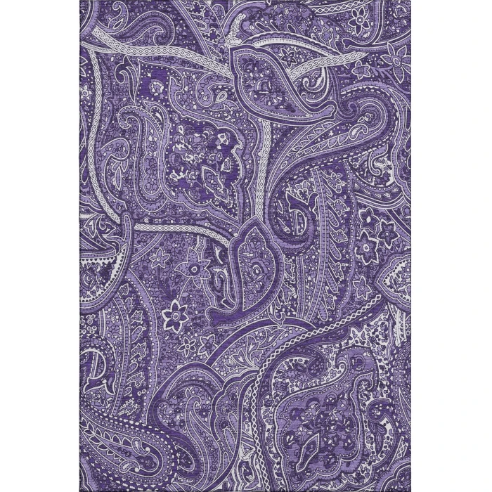 Addison Mayfield Purple AMF623 - 8ft. Round Rug