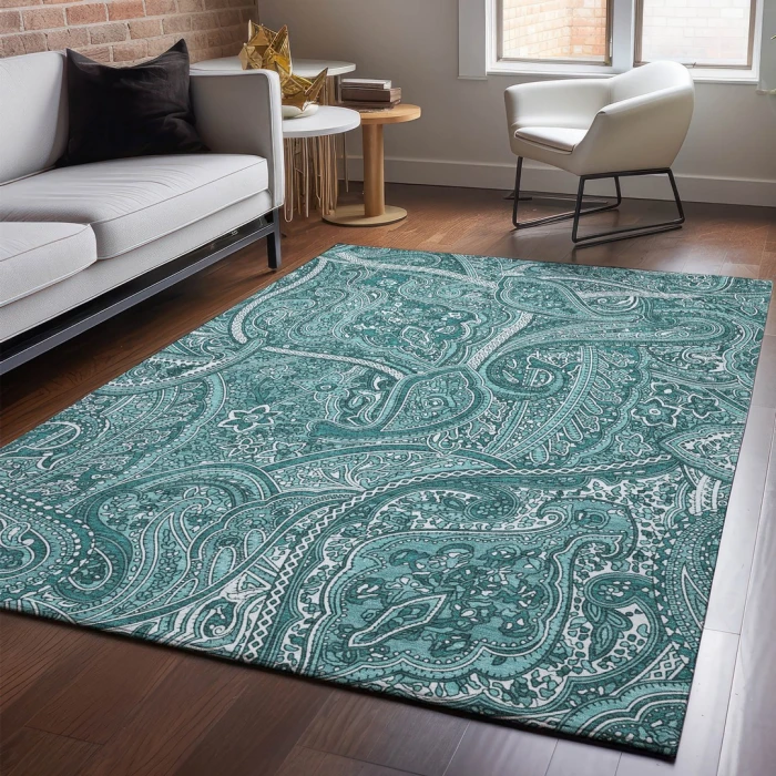 Addison Mayfield Teal AMF623 8ft. x 10ft. Rect. Rug