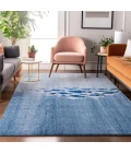 Addison Mayfield Blue AMF627 - 8ft. Round Rug