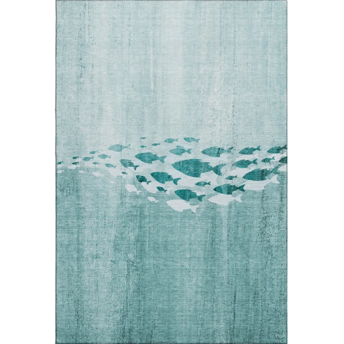 Addison Mayfield Teal AMF627 5ft. x 7ft. 6in. Rect. Rug