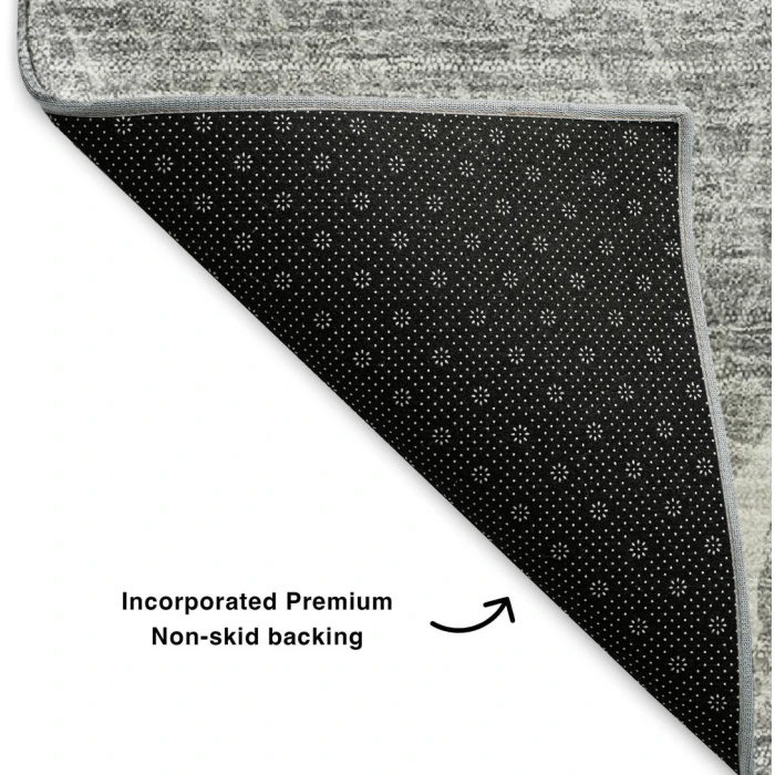 Addison Mayfield Gray AMF628 - 8ft. Round Rug