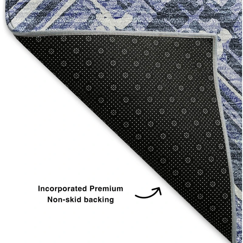 Addison Mayfield Blue AMF630 - 8ft. Round Rug