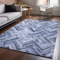 Addison Mayfield Blue AMF630 - 8ft. Round Rug