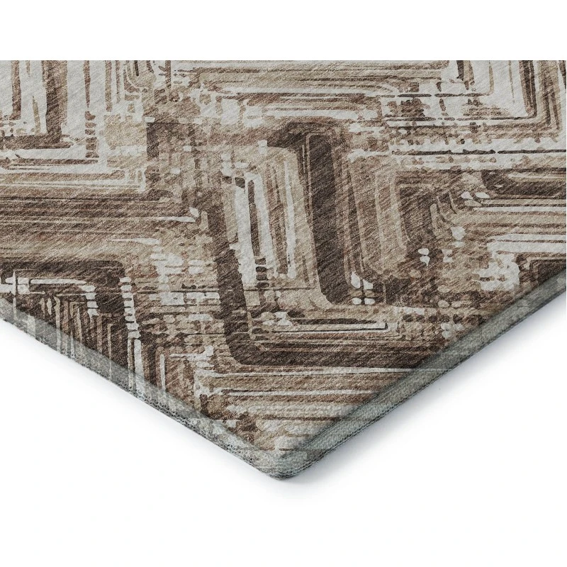 Addison Mayfield Brown AMF630 - 8ft. Round Rug