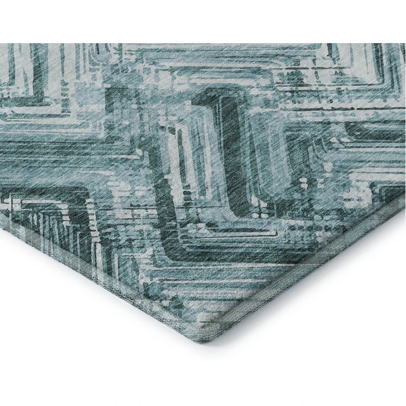 Addison Mayfield Teal AMF630 5ft. x 7ft. 6in. Rect. Rug