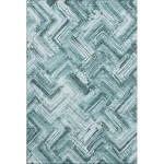 Addison Mayfield Teal AMF630 - 8ft. Round Rug