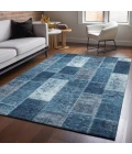 Addison Mayfield Blue AMF631 - 8ft. Round Rug