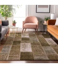 Addison Mayfield Brown AMF631 - 8ft. Round Rug