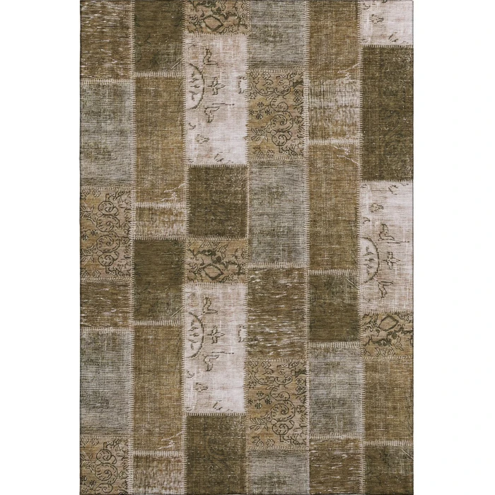 Addison Mayfield Brown AMF631 - 8ft. Round Rug