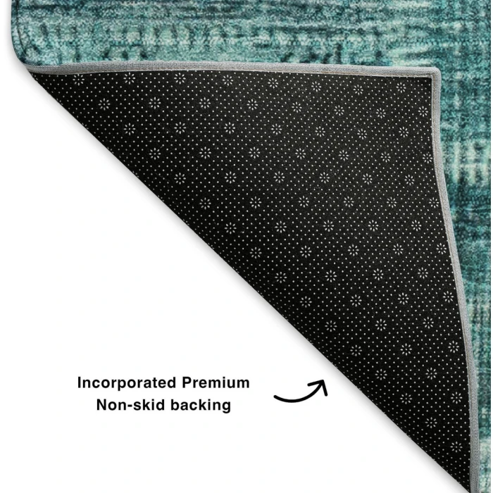 Addison Mayfield Teal AMF631 - 8ft. Round Rug