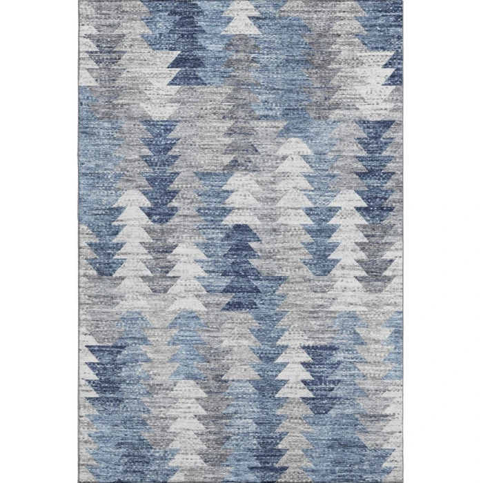 Addison Mayfield Blue AMF632 - 8ft. Round Rug