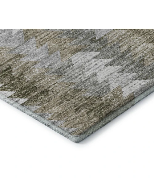 Addison Mayfield Brown AMF632 - 8ft. Round Rug