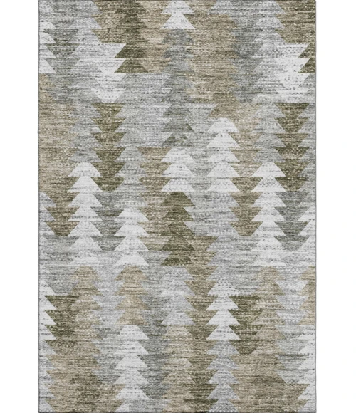 Addison Mayfield Brown AMF632 - 8ft. Round Rug