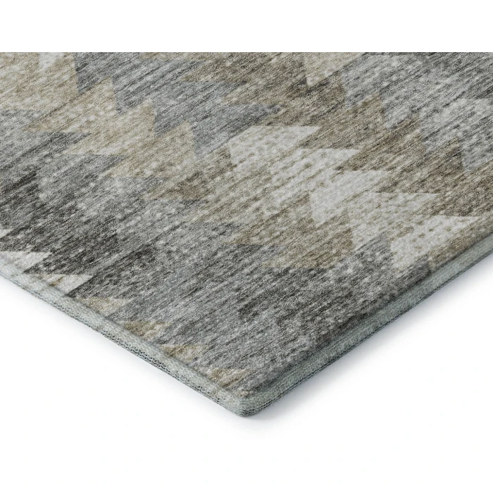 Addison Mayfield Brown AMF632 - 8ft. Round Rug