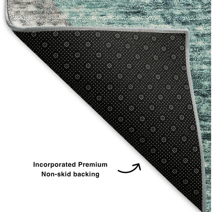 Addison Mayfield Teal AMF632 - 8ft. Round Rug