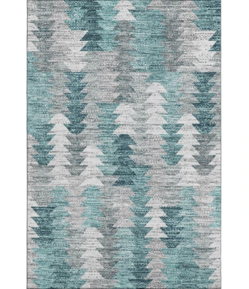 Addison Mayfield Teal AMF632 5ft. x 7ft. 6in. Rect. Rug