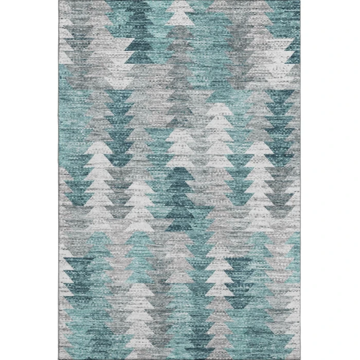 Addison Mayfield Teal AMF632 - 8ft. Round Rug