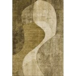 Addison Mayfield Brown AMF633 - 8ft. Round Rug