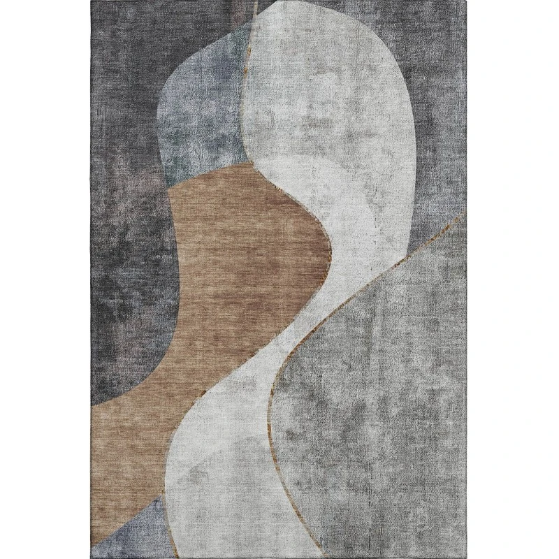 Addison Mayfield Gray AMF633 - 8ft. Round Rug