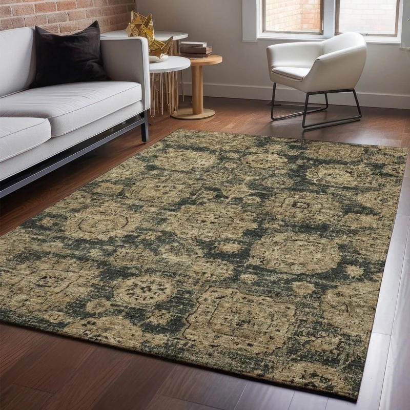 Addison Mayfield Gray AMF634 - 8ft. Round Rug