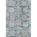 Addison Mayfield Teal AMF634 - 8ft. Round Rug